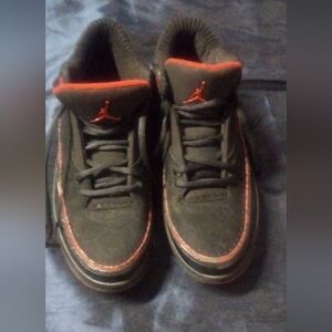 Air Jordan Sneakers with Red Accents